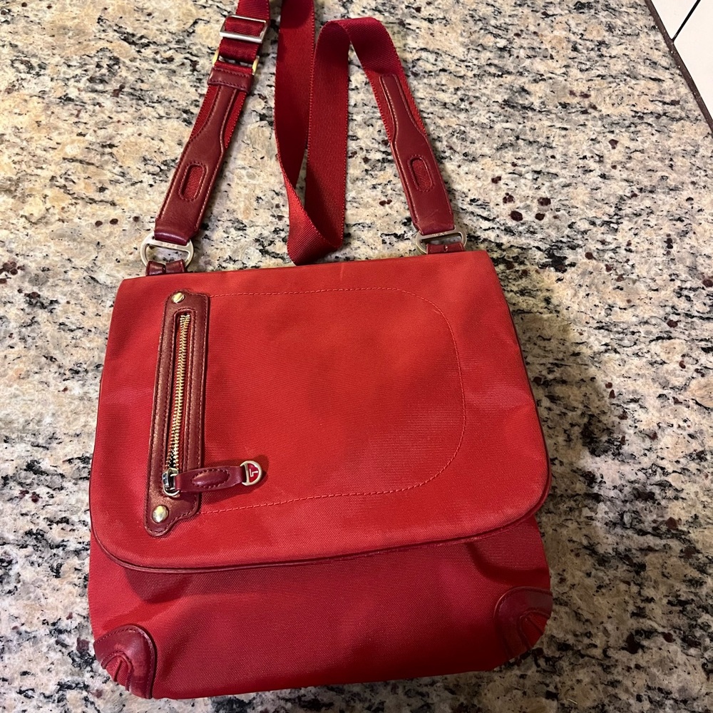 Tumi Vibrant Red Crossbody Bag